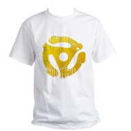 Distressed Yellow 45 Rpm Cool Custom T-Shirt Adapter