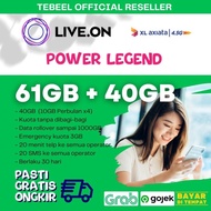 PROMO Perdana Live On 61 GB + 40 GB Kuota Perdana Murah XL