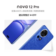 HUAWEI/华为 nova 12 Pro 前置6000万人像追焦双摄 512GB 12号色物理可变光圈 鸿蒙智慧通信智能手机nova系列
