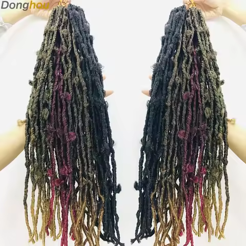 Ombre Butterfly Locks Crochet Hair 1b 27 30 Bug Crochet Braids Soft Locs Pre Looped Synthetic Braidi