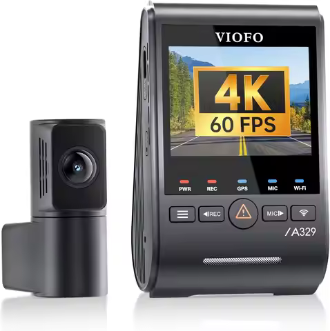 VIOFO A329S 2CH 4K 60FPS+2K HDR GPS Wi-Fi 6 Dash Cam with Sony STARVIS 2 Sensor, Support SSD Storage