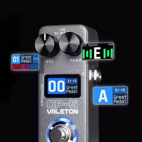 Valeton GP-5 Electric Guitar Integrated Effect Mix Bass Device Loader Supports Loading Third-party E