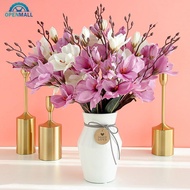 OPENMALL 43cm 1 Bunch 5 Forks 20 Heads Magnolia Flower Artificial Flowers Simulation Bouquet Home De