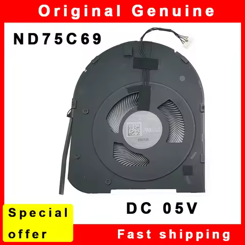 New Laptop CPU Cooling Fan Cooler for Lenovo Thinkpad P15S T15 Gen2 ND75C69 20F03 DC 5V 5H41B77168 5