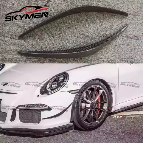 Carbon Front Bumper Canard For Porsche 911 GT3 APR Style Car Spoiler Canard Front Bumper Fins Splitt