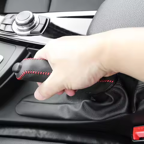 Leather Gears Handbrake Cover Auto Interior Accessories for BMW E30 E36 E34 E46 E90 E60 E39 F30 F10 