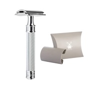 MÜHLE Grande R89 Double Edge Safety Razor (Closed Comb) & MUHLE Plastic Head Cover for Safety Razors