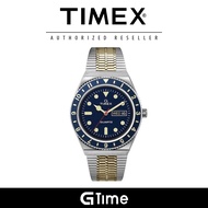 [Official Warranty] Timex TMTW2V18400U9 Men's Q Timex Reissue Blue Stainless Steel Watch