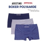 COMBO 3 Quần boxer nam ARISTINO quần sịp đùi chất polyamide cao cấp cạp dệt logo liền co giãn 4 chiề