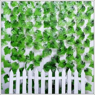 Fake leaf vines, fake vines (Including 12 grape leaf vines), 2m4 long, super beautiful decoration