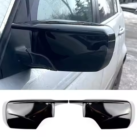 Glossy Black Blade Style Rearview Mirror Cover Cap For BMW E46 4Door E39 1996-2005 Side Mirror Housi