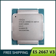 ใช้เกือบใหม่ Intel Xeon E5 2667 V3 E5 2667V โปรเซสเซอร์3เดสก์ท็อปเซอร์เวอร์ SR203 3.2Ghz แปด-Core สิบหก-Thread 135W 20M เต้ารับแอลจีเอ2011-3 CPU E5-2667 V3 E52667V3