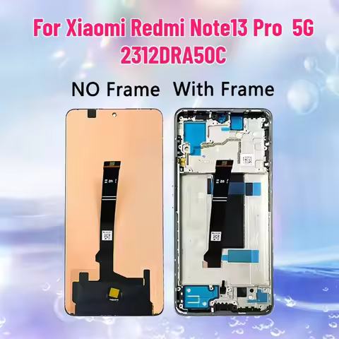 6.67"AMOLED For Xiaomi Redmi Note13 Pro Note 13 Pro 5G 2312DRA50C LCD Display Touch Screen Digitizer