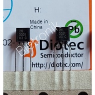 Transistor 2N5551 NPN TO-92 Original Diotec Semiconductor
