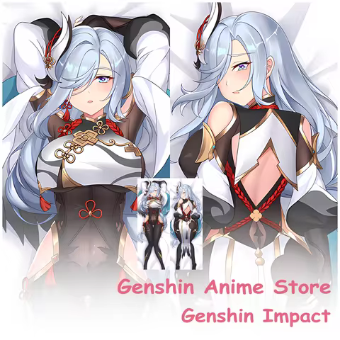 Dakimakura Anime Genshin Impact Hugging Body Pillow Cover Bed Decor Holiday Gifts Double-Side Print