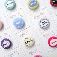 STARBLUEMING KPOP Fandom Button Pin Korean Idol Fandom Brooch/