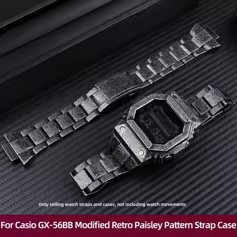 High Quality Stainless Steel Watch Strap For CASIO G-SHOCK GX-56BB GXW-56 Metal Bracelet Case GX56 M