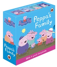 小猪佩奇 英文原版童书  Peppa Pig Peppa\'s Family纸板4册套装