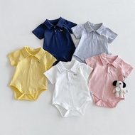[Uzfkids Baby & Kids] Polo Lapel Onesie/Baby Onesie/Baby Onesie/Korean Style Baby Wear