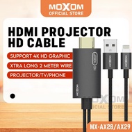 MOXOM Original HDMI Projector HD Cable USB C 3 In 1 Cables MMAX28 Type C Adapter Converter TV Connec
