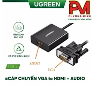 VGA to HDMI + Audio 3.5mm Cable Ugreen 50945 / 60814/ JASOZ G115 T-G119 - Genuine product