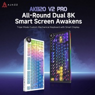 AJAZZ AK820 V2/PRO 10000mAh 2.4G/BT/Wired 1k+1K/8k+8K Gaming mechanical keyboard Underglow RGB