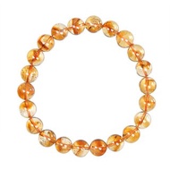 【正佳珠寶】黃水晶 高品金字塔 8.4-8.8mm 黃水晶手珠