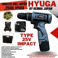 mesin bor set mata tanpa kabel 20v bor baterai cordless drill UCHIHA