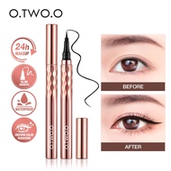 O.TWO.O Gold Eyeliner Pen Waterproof Long Lasting Black Eyeliner Pen Kalis Air Hitam