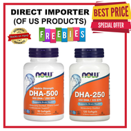 NOW Foods, DHA 250 & 500 Fish Oil, Double Strength, 90 & 120 Softgels