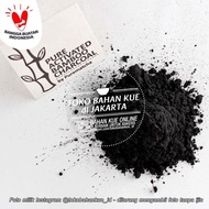 PURE CHARCOAL POWDER 100GR BUBUK ARANG BAMBU WARNA HITAM UNTUK MAKANAN