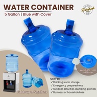 Omnimerchdepot 5 gal water container with cover Dispenser Container Liquid Dispenser 5 Gallon