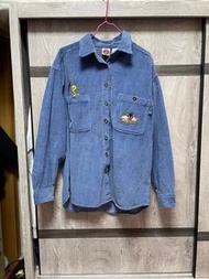 Vintage looney tunes tweety 崔弟燈芯絨襯衫