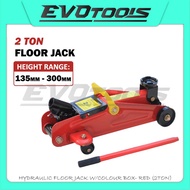 HYDRAULIC FLOOR JACK W/COLOUR BOX- RED (2TON) /HEAVY DUTY CAR REPAIR FLOOR JACK/KERETA JACK BUAYA