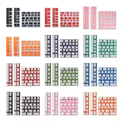 6u 6.5u Space Bar PBT Keycaps Double Shot Pudding Keycaps For Corsair STRAFE K65 K70 K95 Mechanical 