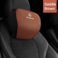 หมอนอิงในรถเบาะเบาะพิงหลังรองรับหมอนอิงรองเอวเมมโมรี่คอตตอนพนักพิงศีรษะเบาะรองเอวรถสำหรับ Mercedes B