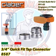 Claber 8587 3/4” Quick Fit Tap Connector / Faucet Connector