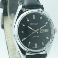 CITIZEN vintage original jam tangan pria BLACK DIAL 21JEWELS AUTOMATIC