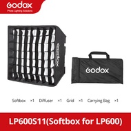 Godox LP400S11 LP600S11 LP1200S11กล่องนุ่มสี่เหลี่ยมมาพร้อมกับตารางรังผึ้งเพื่อ LP600 LP400 LP1200ไฟ