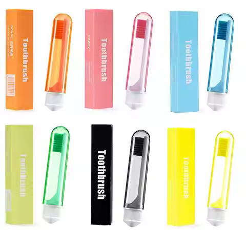 1Pcs Travel Portable Folding Toothbrush Super Soft Fold Teethbrush To Take Easy Travel Hiking Campin
