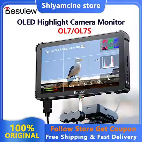 Desview OL7/OL7S OLED Camera Field Monitor 7" Touch Screen 1200Nits HD2.0 4K60 SDI HDMI Input/Output