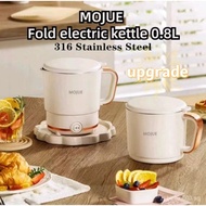 TOP  SALE NEW  Mojue Portable Folding Kettle DR-03 Travel Electric Kettle 800ml Business Trip 316 St