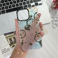 🔥ส่งจากไทย🔥น่ารัก Doraemon เลเซอร์ การ์ตูน เคส for iPhone XR body 16pro 14Pro 13Pro 15Pro เคสไอโฟน X