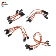 chulisia 5 Pieces Male To Female Servo Extension Lead Cable 3 Pin Futaba JR Connector