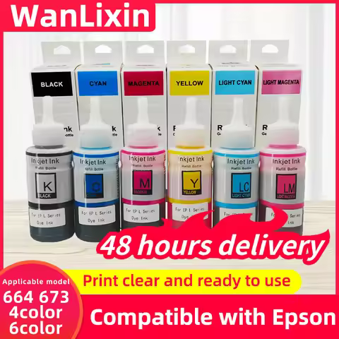 664 673 T673 Refill Dye Ink for EPSON L800 L805 L810 L850 L565 L1800 L3150 3100 Printer Ink T6731 T6