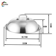 [chulisia] Griddle Lid Replace Part 32cm 12.60 inch Easy to Clean Frying Pan Lid Soup Pot Cover Skil