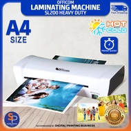 Officom SL200 Laminator Machine Package A4 Set ID Heavy Duty Laminating Machine for Photo Album Phot