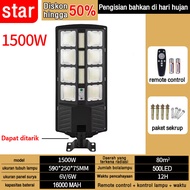 【Beli 1 gratis 1】MAKITA 1500 Watt Lampu tenaga surya Lampu solar panel Lampu sorot solar LED Lampu T