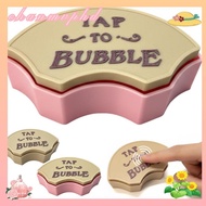 CHANMVPHD Tap to Bubble Clicky Fidget Button, Fan-Shaped Handheld Press-Type Fingertip Toy,  Stress 