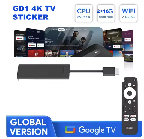 gd1 4k google tv stick netflx Android 11 Certified amlogic S905Y4 chrome cast 2G+16G BT5.0 Dual Wifi